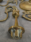 Ornate 6 Armed Brass Candelabra, Made in Korea