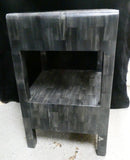 Made Goods Dark Gray Veneered 2-Drawer Nightstand