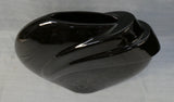 Art Deco 10" Black Ceramic Vase