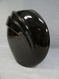 Art Deco 10" Black Ceramic Vase