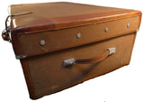 Vintage Gold Leaf 34" Rolling Suitcase