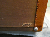 Vintage Gold Leaf 34" Rolling Suitcase