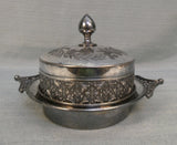 Meriden Britannia Co. Silver Plate Dome Butter Dish 4974