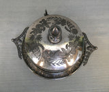 Meriden Britannia Co. Silver Plate Dome Butter Dish 4974