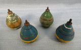 Vintage Wooden Spinning Tops - Lot of 4