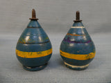 Vintage Wooden Spinning Tops - Lot of 4