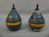 Vintage Wooden Spinning Tops - Lot of 4
