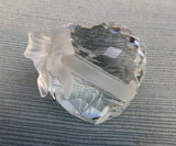 Swarovski Silver Crystal Heart with Bow Paperweight