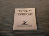 Swarovski Silver Crystal Heart with Bow Paperweight