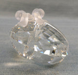 Swarovski Silver Crystal Heart with Bow Paperweight