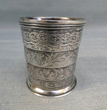 P&F Schafer 27 Piccadilly Silver Plate Antique Collapsible Cup