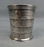 P&F Schafer 27 Piccadilly Silver Plate Antique Collapsible Cup