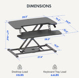 Flexispot EM7-35B Motorized Computer Riser - Brand New!