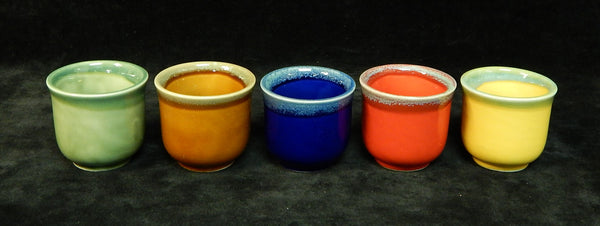 Ceramic Sake Cups - Set of 5 - BRAND NEW!