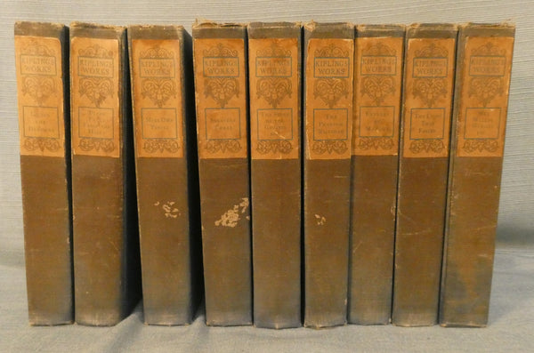 1909 Edinburgh Society "Kipling Works" - 9 Volumes