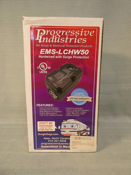Progressive Industries RV Surge & Electrical Protector, Model EMS-LCHW50 - BRAND NEW!