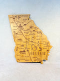 State of Georgia Bamboo Cutting Board