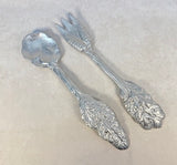 Wilton Armetale CAbbage Leaf Salad Bowl with Serving Utensils