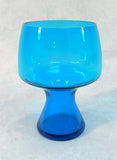 Electric Blue iitala Solare Goblets - Set of 5