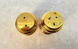 L'Heure d'Or Brass Salt and Pepper Shakers