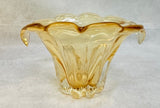 Murano Style Teleflora Amber Vase