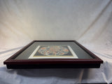 Framed Chinese Embroidery Medallion