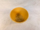 Vintage Watt Yellow Oven Ware Pottery Pink and Brown Striped Bowl