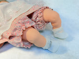 Vintage Wicker Doll Stroller with Madame Alexander Doll