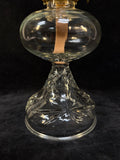 Traditional Glass and Brass Oil Lamp