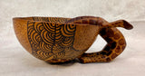 Giraffe Drinking From Bowl African Art