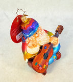 Christopher Radko Peace Out Santa Ornament
