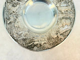 German Pewter Decoraive Wall Plate
