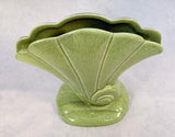 MCM Red Wing Pottery Sea Shell Fan Vase