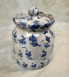 Bybee Blue and White Spongeware Pottery Set