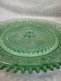 Indiana Glass Tiara Green Platter