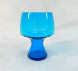 Electric Blue iitala Solare Goblets - Set of 5