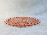 Jeanette Glass Windsor Diamond Pink Platter