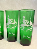 Nostalgic Anchor Hocking Green Glass Tumblers