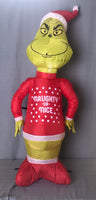 4 ft. LED Grinch in Christmas Sweater Inflatable - Like New!