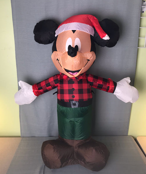 3.5 ft. LED Christmas Mickey Mouse Inflatable - Like New!