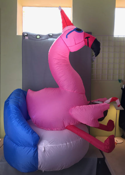 5 ft. LED Christmas Flamingo Inflatable - Like New!