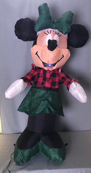 3.5 ft. LED Christmas Minnie Mouse Inflatable  by Gemmy - Like New!