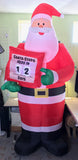 9 ft. LED Giant-Sized Santa Countdown to Christmas Inflatable by Gemmy - Like New!