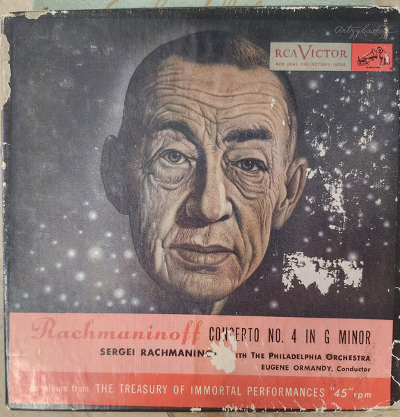 Rachmaninoff Concerto No. 4 in G Minor RCA Victor on Red Vinyl 45s