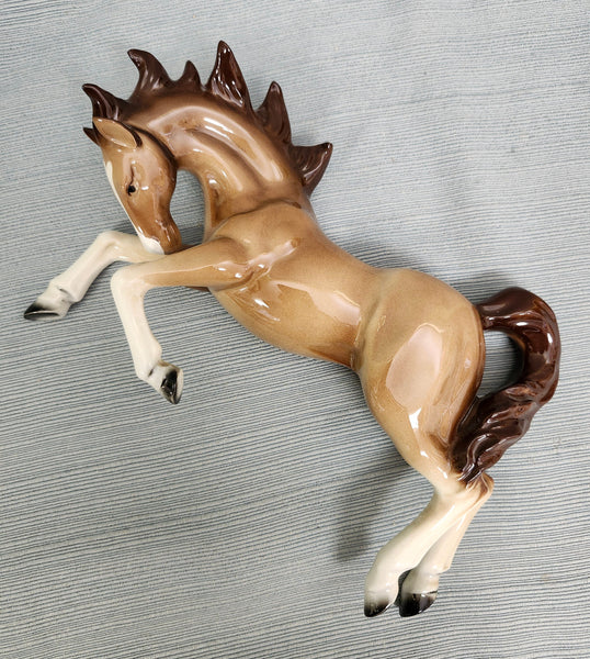 Vintage Rearing Horse Wall Decoration, Ucagco Japan