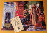 550 Piece 1997 Sherlock Holmes Mystery Puzzle: The Adventure of the Suicidal Secretary - Complete w/Booklet