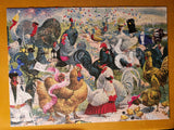 1000 Piece Party Fowls Different Puzzles - Certified Complete!
