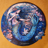 127 Piece Craft Hub Mermaid Round Wooden Puzzle - Certified Complete!
