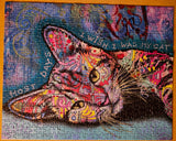 500 Piece Aquarius Cat Puzzle - Certified Complete!