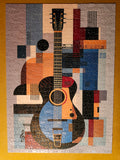 1000 Piece Modern Art Guitar Puzzle - Certified Complete!